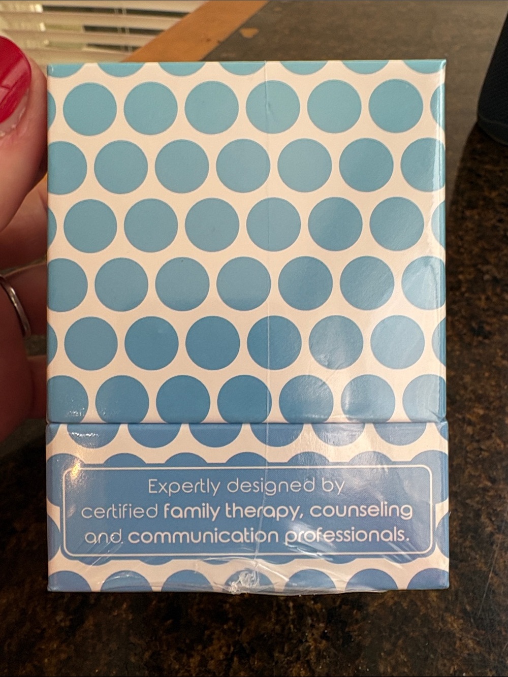 Talking Point Family Conversation Starter Cards - Blue White - Picture 5 of 5